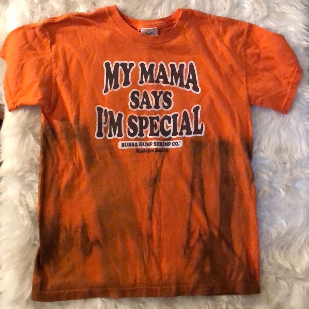 Novelty Forest Gump tie dyed kid tee
